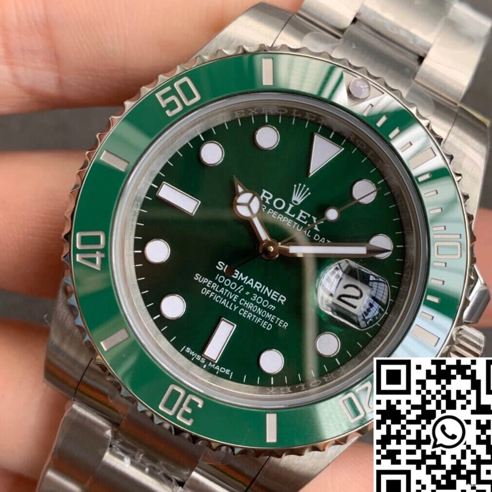 V2S Submariner ZZ Factory Green Dial 40MM Rolex 116610LV 0314